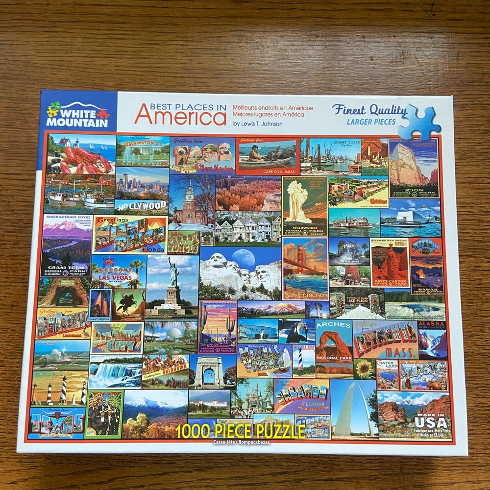 White Mountain Best Places in America Puzzle